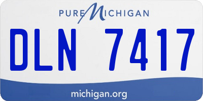 MI license plate DLN7417