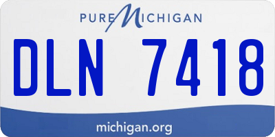 MI license plate DLN7418