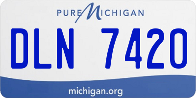 MI license plate DLN7420