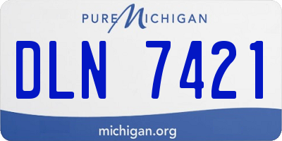 MI license plate DLN7421