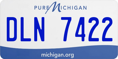 MI license plate DLN7422