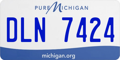 MI license plate DLN7424