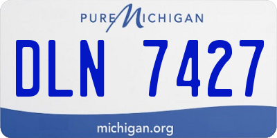 MI license plate DLN7427