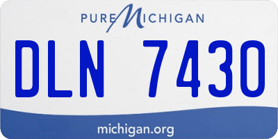 MI license plate DLN7430