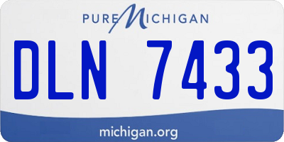 MI license plate DLN7433