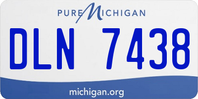 MI license plate DLN7438