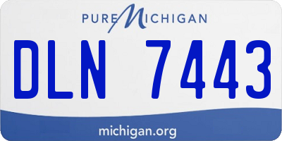 MI license plate DLN7443