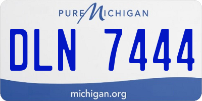 MI license plate DLN7444