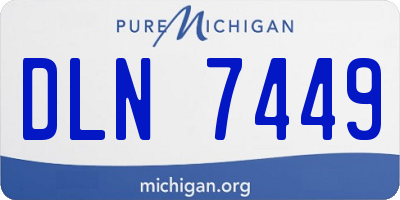 MI license plate DLN7449