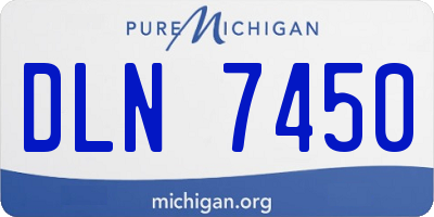 MI license plate DLN7450