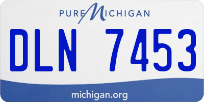 MI license plate DLN7453