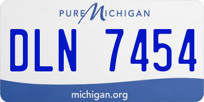 MI license plate DLN7454