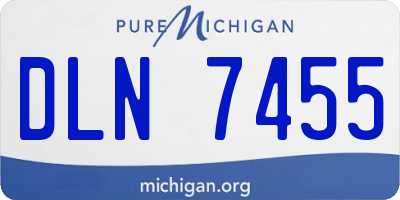 MI license plate DLN7455