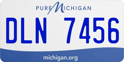 MI license plate DLN7456