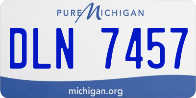 MI license plate DLN7457