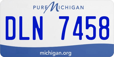 MI license plate DLN7458