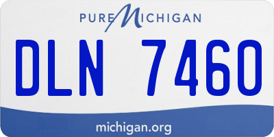 MI license plate DLN7460