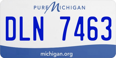 MI license plate DLN7463