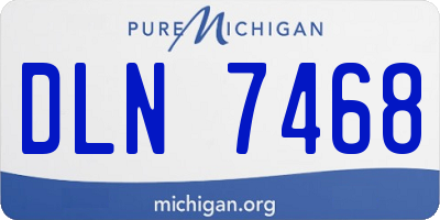 MI license plate DLN7468