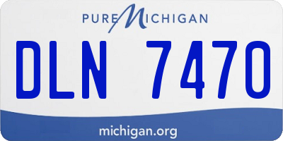 MI license plate DLN7470