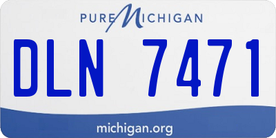 MI license plate DLN7471