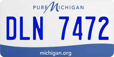 MI license plate DLN7472