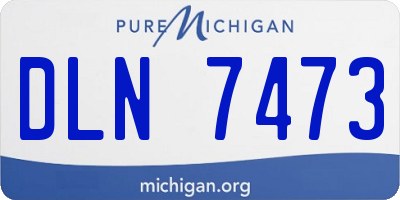 MI license plate DLN7473