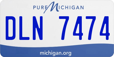 MI license plate DLN7474