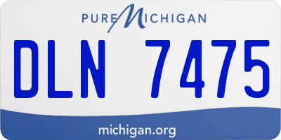 MI license plate DLN7475