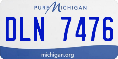 MI license plate DLN7476