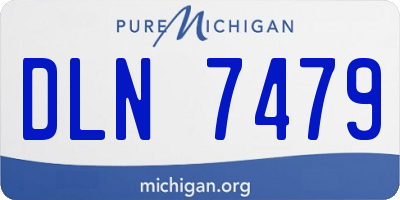 MI license plate DLN7479