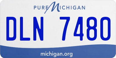 MI license plate DLN7480