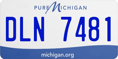 MI license plate DLN7481