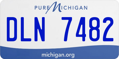 MI license plate DLN7482