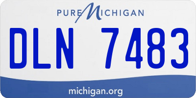 MI license plate DLN7483