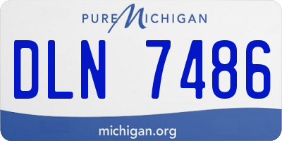 MI license plate DLN7486