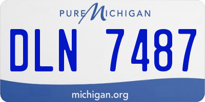 MI license plate DLN7487