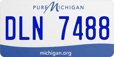 MI license plate DLN7488