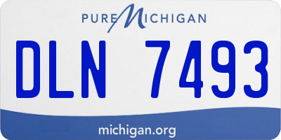 MI license plate DLN7493