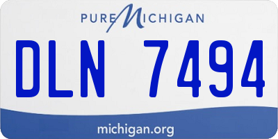 MI license plate DLN7494