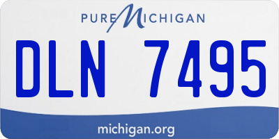 MI license plate DLN7495