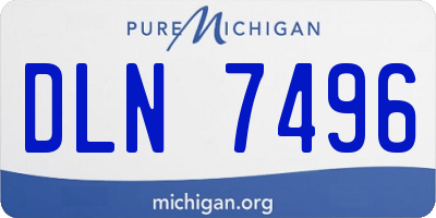 MI license plate DLN7496