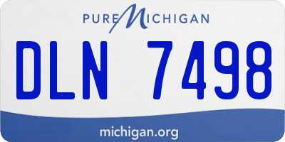 MI license plate DLN7498