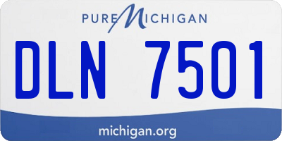 MI license plate DLN7501