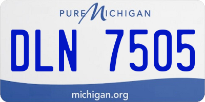 MI license plate DLN7505