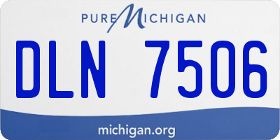 MI license plate DLN7506