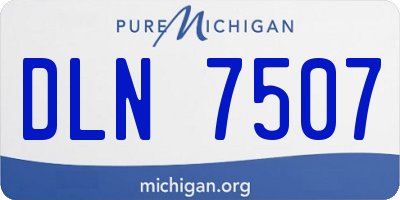 MI license plate DLN7507