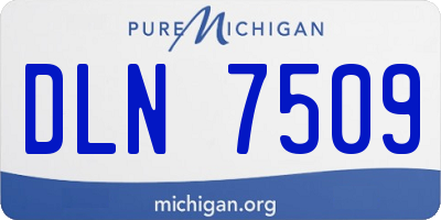 MI license plate DLN7509