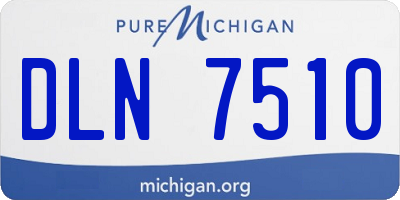 MI license plate DLN7510