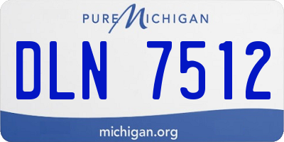 MI license plate DLN7512